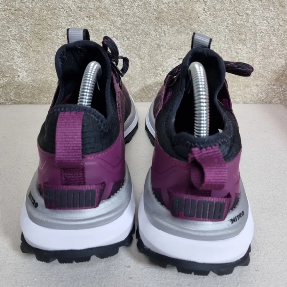 Puma Voyage Nitro Trainer Womens Size 6 Trail Running Purple Black White - Picture 6 of 8